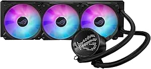 ASUS ROG RYUO III 360 ARGB ANIME MATRIX LED Ekran Adreslenebilir RGB Fan ROG ARGB CPU Soğutucusu Beyaz
