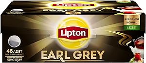 Lipton Earl Grey Bergamot Aromalı Demlik Poşet Çay 48’li Paket