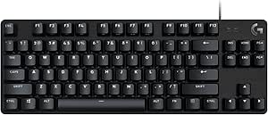 Logitech G G413 SE TKL Kablolu Oyuncu Klavyesi, Dokunsal Mekanik Anahtarlar, Arkadan Aydınlatmalı, Windows, macOS ile Uyumlu, Siyah