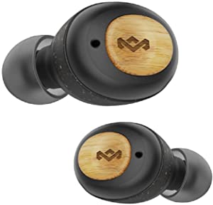 Marley Evi Gerçek Kablosuz Şampiyon Kulak İçi Kulaklık – Kompakt Bluetooth 5.0 Kulaklıklar, Şarj Edilebilir Kılıflı 28 Saat Çalma Süresi, Rahat Kulak Tıkacı İçerir, Çevre Dostu Bambu Tasarım