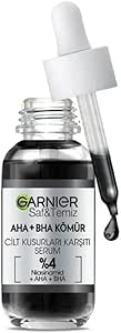 Garnier Aha+Bha Cilt Kusurları Karşıtı Siyah Serum %4 [Niasinamid+Peeling Etkili Aha+Bha] 30ml
