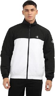 Calvin Klein Jeans PADDED HARRINGTON Erkek Ceket, Beyaz, M