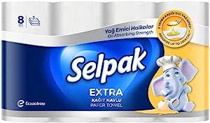 Selpak Extra Kağıt Havlu Yağ Emici 8’li
