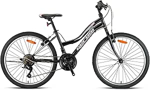 Geroni SWAN LADY – 24″ – MTB -14′- 21 Vites – V.B – Siyah-Ekru/Pembe