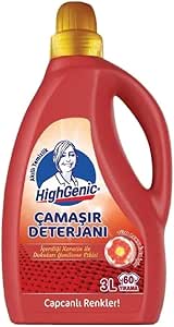 Highgenic Sıvı Çamaşır Deterjanı Renkli, 3000 Mililitre