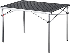 KingCamp Granite Alüminyum Katlanır Kamp Masası Silver Blk