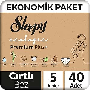 Sleepy Ecologic Ekonomik Paket Bebek Bezi 5 Numara Junior 40 Adet