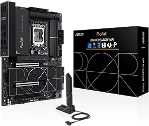 ASUS Proart Z890-Creator Wifi Intel Z890 Lga1851 Ddr5 9066 Hdmi 2Xthunderbolt 5 1Xusb4 5X M2 Usb3.2 Wifi 7, Thunderbolt 5, ASUS Control Center Express Anakart