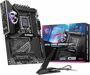 MSI MPG Z890 CARBON WIFI SOKET 1851 DDR5 9200MHZ(OC) USB 20Gbps 5xM.2 2xTB4 HDMI DISPLAY 1x5G 1x 2,5 LAN WIFI 7 ATX