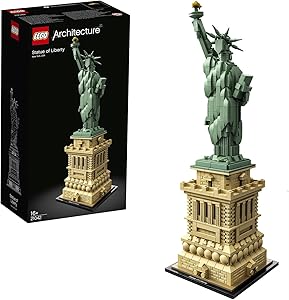 LEGO Architecture Özgürlük Heykeli 21042 – Seyahat, Tarih ve Mimari Seven Yetişkinler için Sergilenebilir Yapım Seti (1685 Parça)