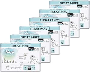 Sleepy Bio Natural Fırsat Paketi Bebek Bezi 3 Numara Midi 252 Adet Cırtlı Bez