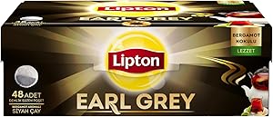 Lipton Earl Grey Bergamot Aromalı Demlik Poşet Çay 48’li Paket