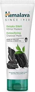 Himalaya Since 1930 Detoks Etkili Arındırıcı Yüz Maskesi, Aktif Kömür, Yeşil Çay, Parabensiz, Tüm Ciltler, 75 ml