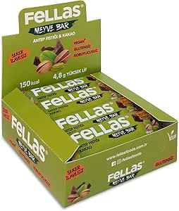 Fellas Meyve Bar, Antep Fıstıklı ve Kakaolu, 40gr x 12 Adet