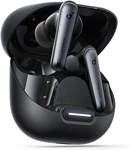 Soundcore Anker Liberty 4 NC Bluetooth Kulaklık, Adaptive ANC 2.0, 3 Kat Daha Detaylı Net, 10 Saat / 50 Saat Endişesiz Pil, 6-Mikrofonlu Akıllı Çağrılar, Ses Kadife Siyahı