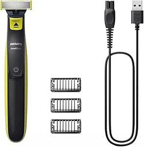 Philips QP2724/10 OneBlade Yüz Tıraş Makinesi, Misket Limonu Yeşili, Kömür Grisi
