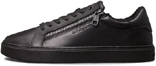 Calvin Klein LOW TOP LACE UP W/ZIP RUBB Erkek Spor Ayakkabı, Siyah, 45