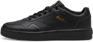 PUMA Erkek/Unisex Court Classic-PUMA Black-PUMA Gold Low Boot 36