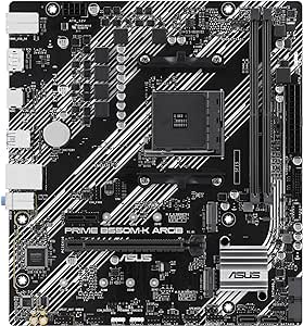 ASUS PRIME B550M-K ARGB AMD B550 AM4 DDR4 4866 DP HDMI Çift M2 USB3.2 AURA RGB mATX ASUS 5X PROTECTION III Anakart