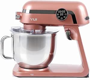 Yui M123 Easy Chef Premium 1800W Dokunmatik Ekran Alüminyum Stand Mikser 7 Litre Rose Gold