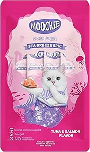 Moochie Sıvı Kedi Ödülü Ton-Somon 5×15 gr