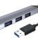 DM CHB056 USB 3.0 to 4 Portlu 3*USB 2.0 1*USB 3.0 Hub Çoklayıcı 15 cm