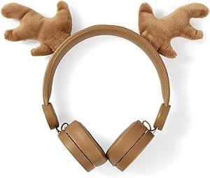 NEDIS Rudy Reindeer Kahverengi Çıkarılabilir Aksesuarlı Kulak Üstü Çocuk Kulaklığı