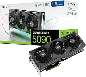 PNY NVIDIA GeForce RTX 5090 32GB GDDR7 GPU, Blackwell Mimarisi, DLSS 4, Ray Tracing, HDMI 2.1 + 3x DisplayPort, 600W TDP Ekran Kartı