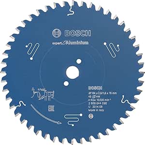 Bosch dairesel testere bıçağı Expert için alüminyum, 184 x 16 x 2,6 mm, diş sayısı 48, 1 adet, 2608644098