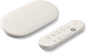 Google TV Streamer 4K – Sesli Arama Uzaktan Kumandasıyla TV’nizde Hızlı Akış Eğlencesi – 4K HDR’de Film, Şov, Canlı TV ve Netflix İzleyin – Akıllı Ev Kontrolü – 32 GB Depolama – Porselen