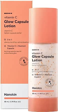 Hanskin Vitamin C Glow Capsule Lotion – C Vitaminli Aydınlatıcı Kapsül İçeren Losyon,80ml