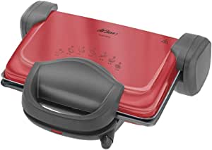 Arzum AR287 Izgara Ve Tost Makinesi, 1800 W, Metal Plastik Teflon, Kırmızı