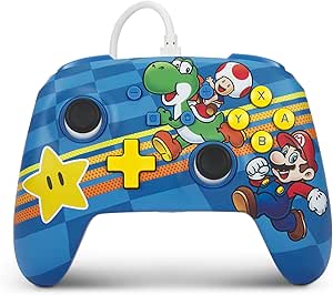 Nintendo Switch için geliştirilmiş kablolu PowerA Controller – Mantar Kingdom arkadaşları, Gamepad, oyun kumandası, kablolu denetleyici, resmi lisanslı
