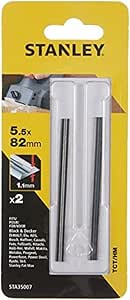 Stanley Sta35007 Planya Bıçak, Metalik, 2 Adet, 5.5 X 82 X 1.1 Mm