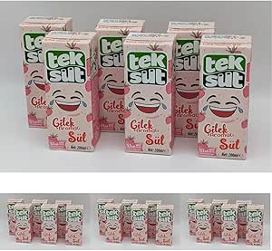 Teksüt Uht Çilekli Süt 200 ml 4lü paket