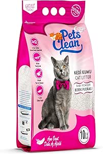 PETS CLEAN Kedi Kumu Pudra Kokulu 10Lt