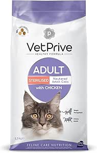 Vetprive Cat Adult Sterilsed With Chicken 1,5 Kg
