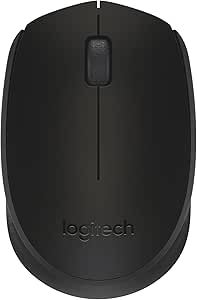 Logitech M171 Kablosuz Mouse, PC, Mac, Dizüstü Bilgisayar için, 2,4 GHz, USB Mini Alıcılı, Optik İzleme, 12 Aylık Pil Ömrü, Sağ ve Sol Elle Kullanıma Uygun, Siyah