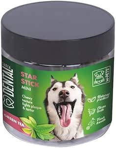 M-Pets Dental Snack Yeşil Tea Star Stick Mini Ödül 110 gr