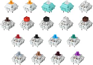 Glorious Gaming 18 x klavye anahtarı deneme paketi – 6 x Gateron | 8 x Kailh | 4 x Glorious şalter, 4 çeşit O halka amortisör (toplam 20 O halkası), tüm GMMK/MX klavyeler için uygundur…