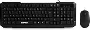 Everest Km-515, Q Multimedya Ingilizce Klavye Ve Mouse Set, Siyah