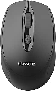 Classone CBT10 Bluetooth + 2.4 Ghz Şarj Edilebilir Kablosuz Mouse – Siyah