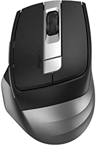 A4 Tech FB35C Kablosuz Mouse, Bluetooth, 2.4 GHz, Nano Optik, 2400 DPI, Şarj Edilebilir, Gri, Standart