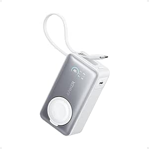 Anker MagGo Power Bank (10K, 35W, Apple Watch Uyumlu) Beyaz