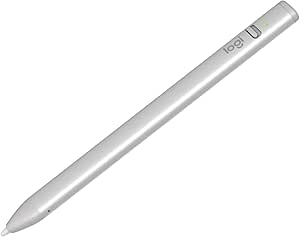 Logitech Crayon USB-C iPad için Dijital Kalem, Apple Pencil Teknolojisi ile, Sıfır Gecikmeli Piksel Hassasiyeti, Hızlı USB-C Şarı, Dinamik Akıllı Uç, Gri