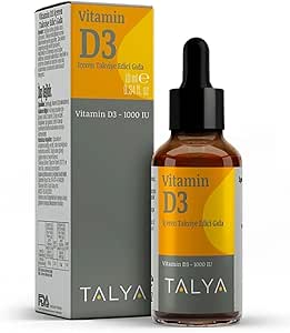 Talya Vitamin D3 Içeren Takviye Edici Gıda Damla, 1000 Iu, 10 ml