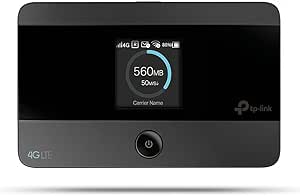 TP-Link M7350, 150Mbps ye kadar İnternet Hızı, 10 Cihaza Kadar Bağlantı, 2000 mAh Batarya, Kurulum Gerektirmez, Mobil Uygulama Desteği, 4G Taşınabilir Mobil LTE Modem