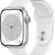 Apple Watch Series 8 [GPS 41 mm] Akıllı Saat, Gümüş Rengi Alüminyum Kasa ve Beyaz Spor Kordon. Fitness Takibi, Kanda Oksijen ve EKG Uygulamaları, Hep Açık Retina Ekran