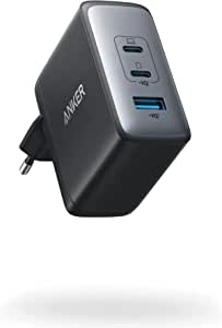 Anker 736 GaN Şarj Cihazı (Nano II 100W), 2 USB-C & 1 USB-A, CES 2022 Ödülü Sahibi, Tüm Cihazlar için Ultra Hızlı Şarj