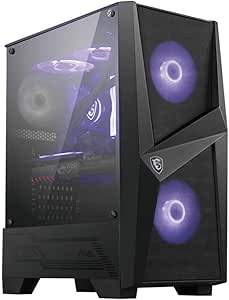 MSI Mag Forge 100M, Temperli Cam, 2X Rgb Fan, 1X 120Mm Fan Atx Gaming Bilgisayar Kasası